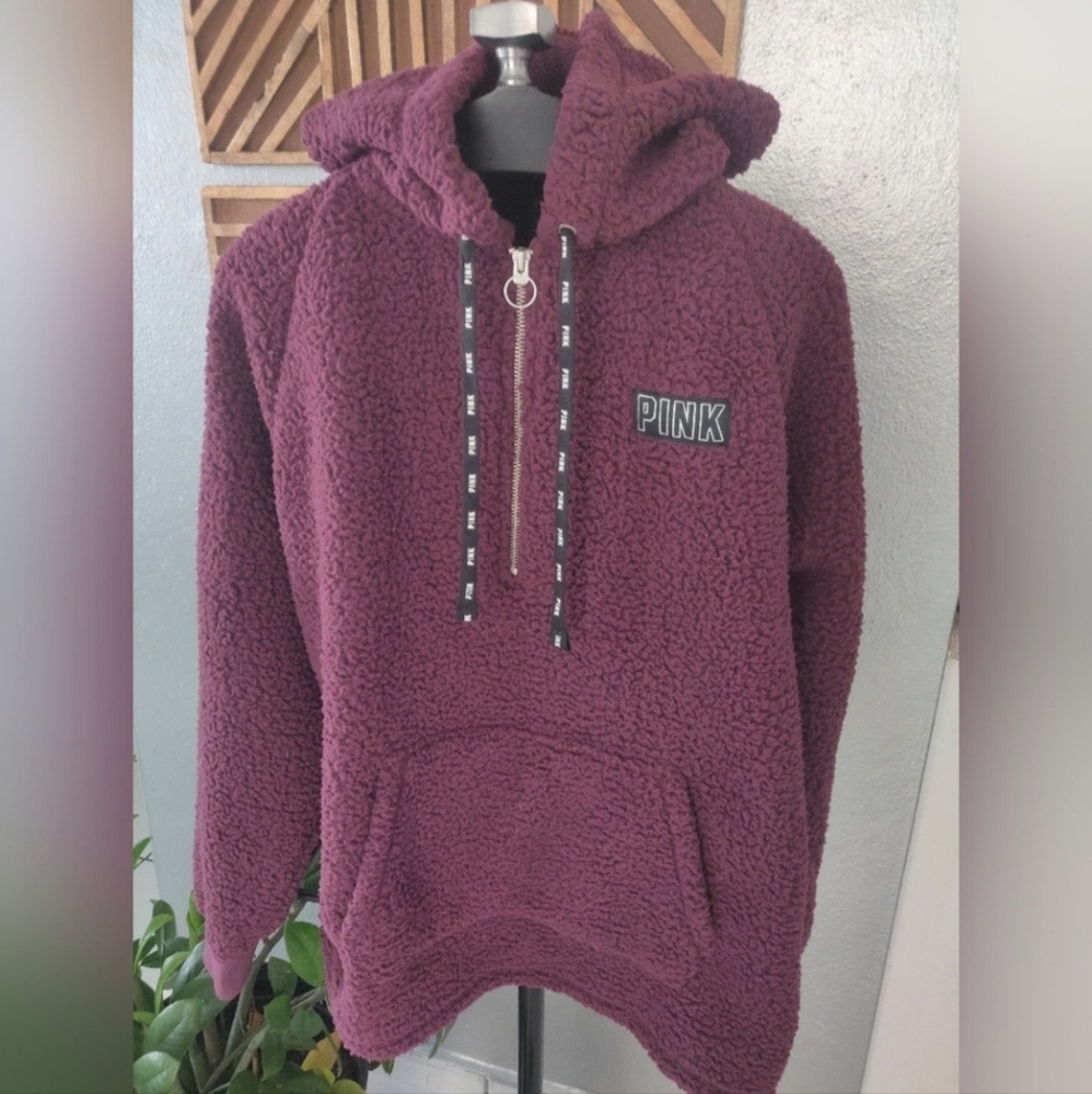 SHERPA HOODIE VICTORIA SECRET SIZE LARGE